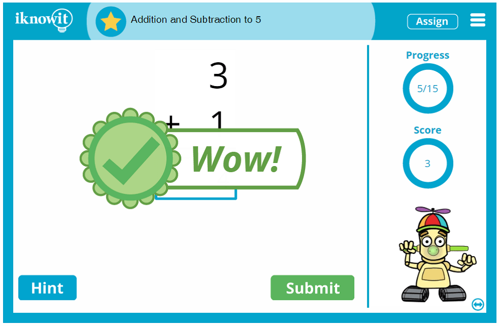 Kindergarten Addition and Subtraction up to Five Lesson