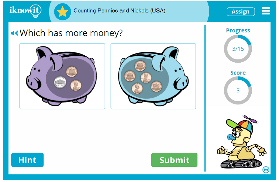 Kindergarten Count Money Adding Penny Nickel Coins Activity