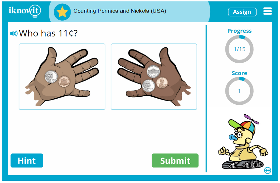 Counting Pennies And Nickels Math Practice 