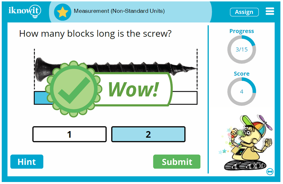 Kindergarten Alternate Measuring with Blocks Items Units Lesson