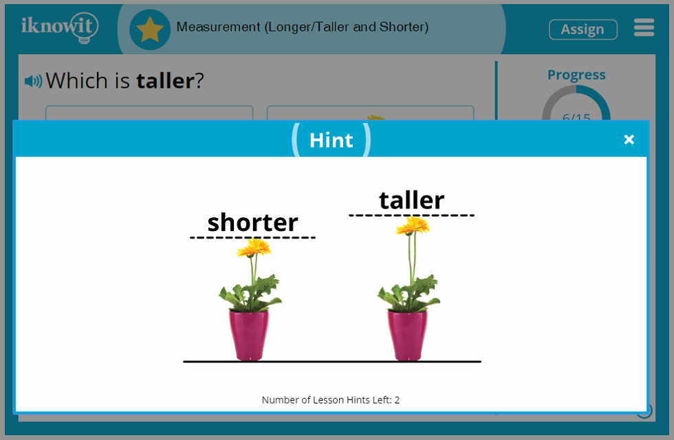 Kindergarten Measurement Longer Taller Shorter Lesson