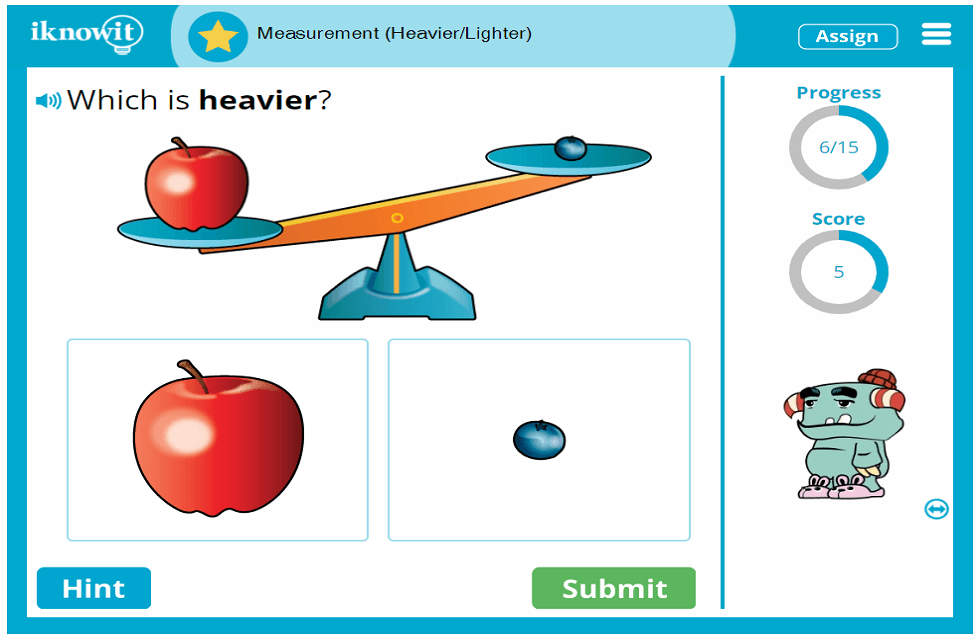 Kindergarten Measure Compare Light vs Heavy Objects Activity