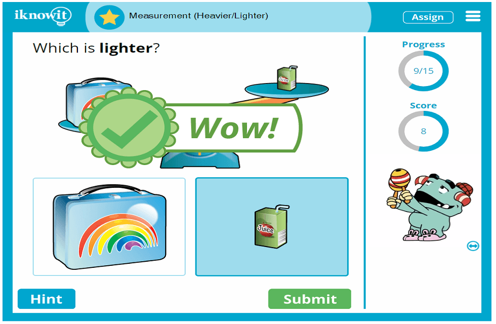 Kindergarten Measure Compare Light vs Heavy Objects Lesson