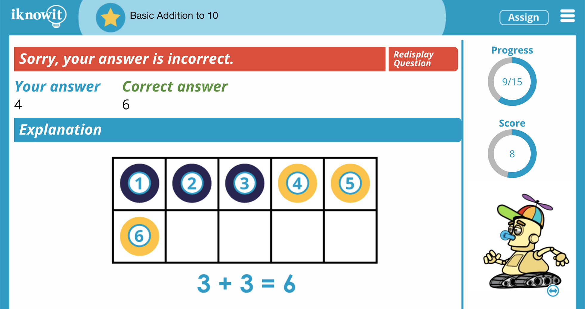Kindergarten Adding Numbers From 0 to 10 Practice Interactive Activity