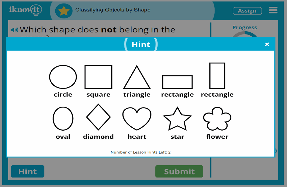 Kindergarten Classifying Objects by Shape Lesson