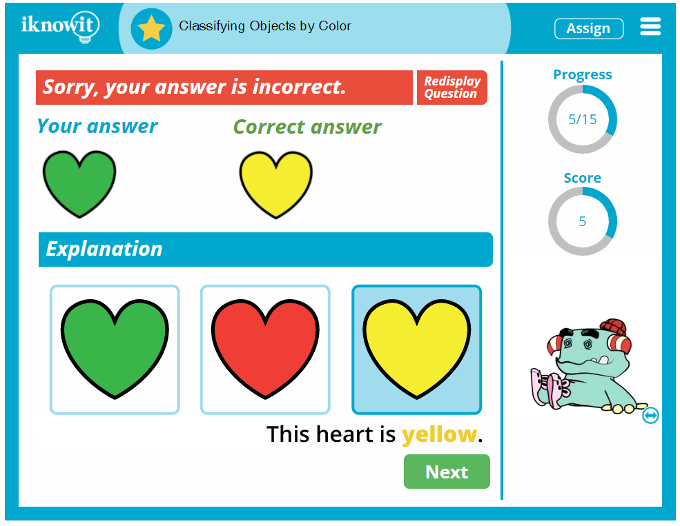 Interactive Math Lesson Classifying Objects By Color