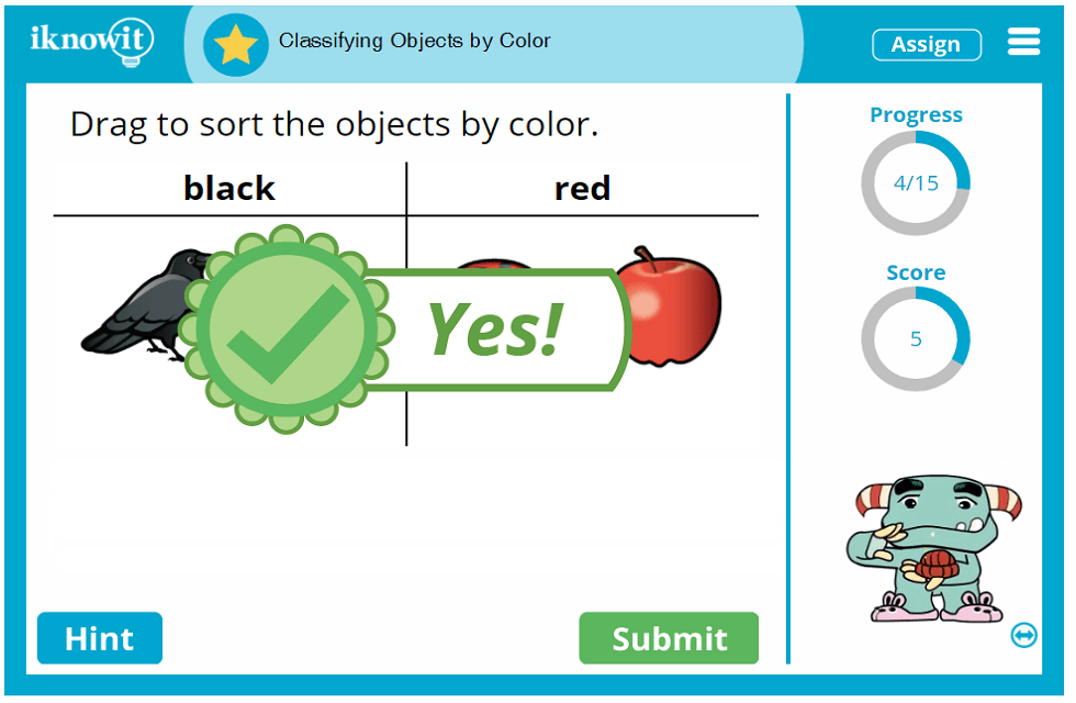 Kindergarten Sort and Group Objects by Color Lesson