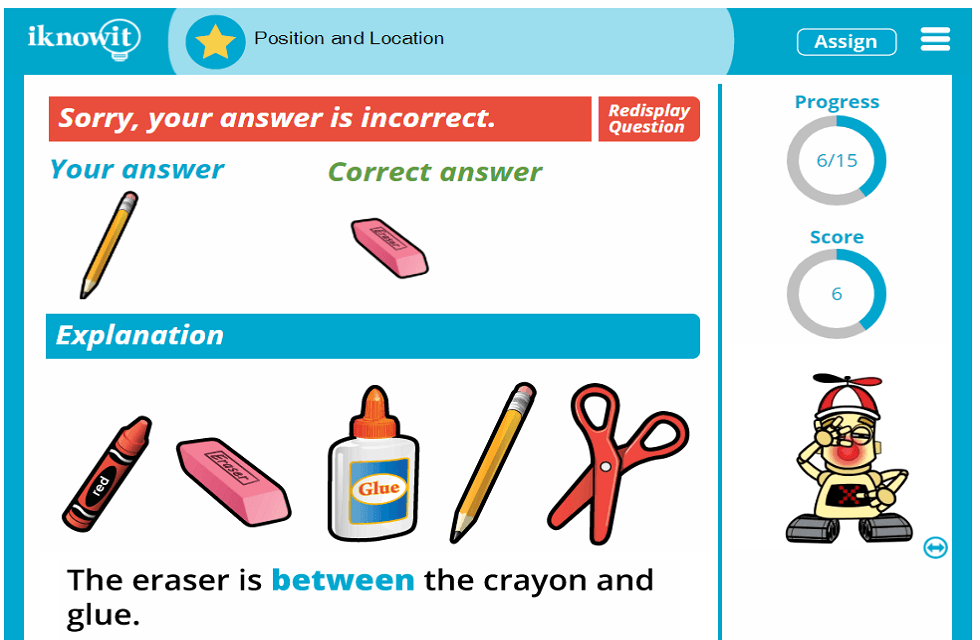 Kindergarten Position and Location of Objects Activity