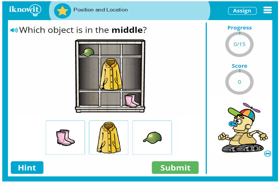 Kindergarten Top Bottom Above Below Over Under Inside Outside Between Front Behind Beside Middle Activity