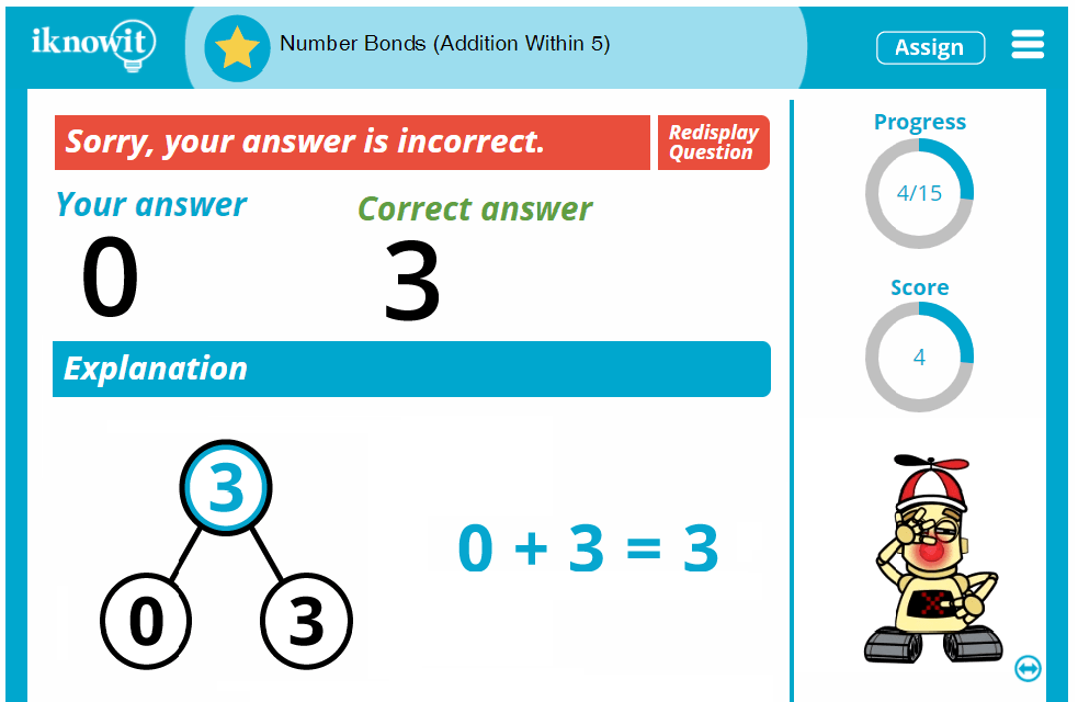 Kindergarten Number Bonds Addition Within Five Activity