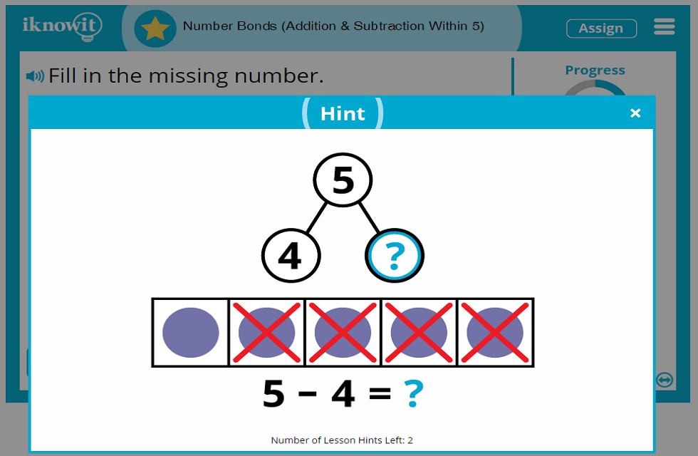 Kindergarten Number Bonds Addition Subtraction Within 5 Lesson