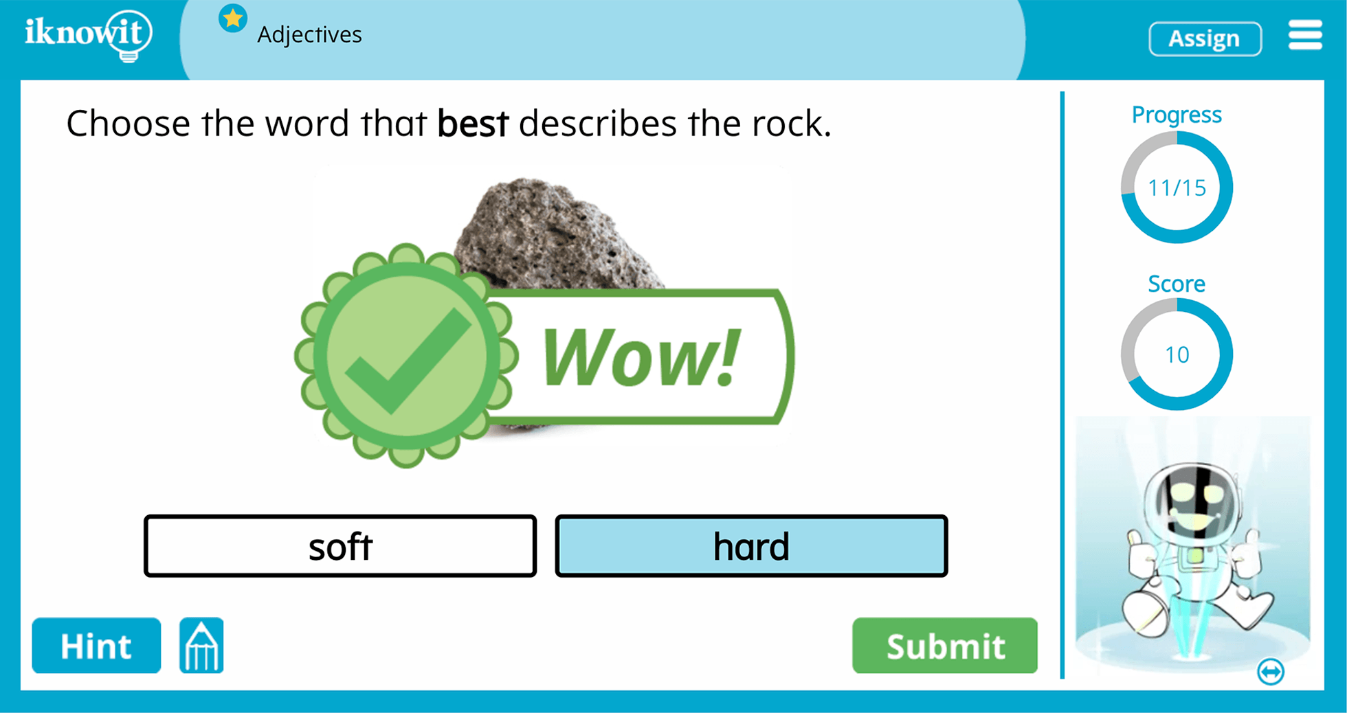 Kindergarten Adjectives Online Learning Lesson