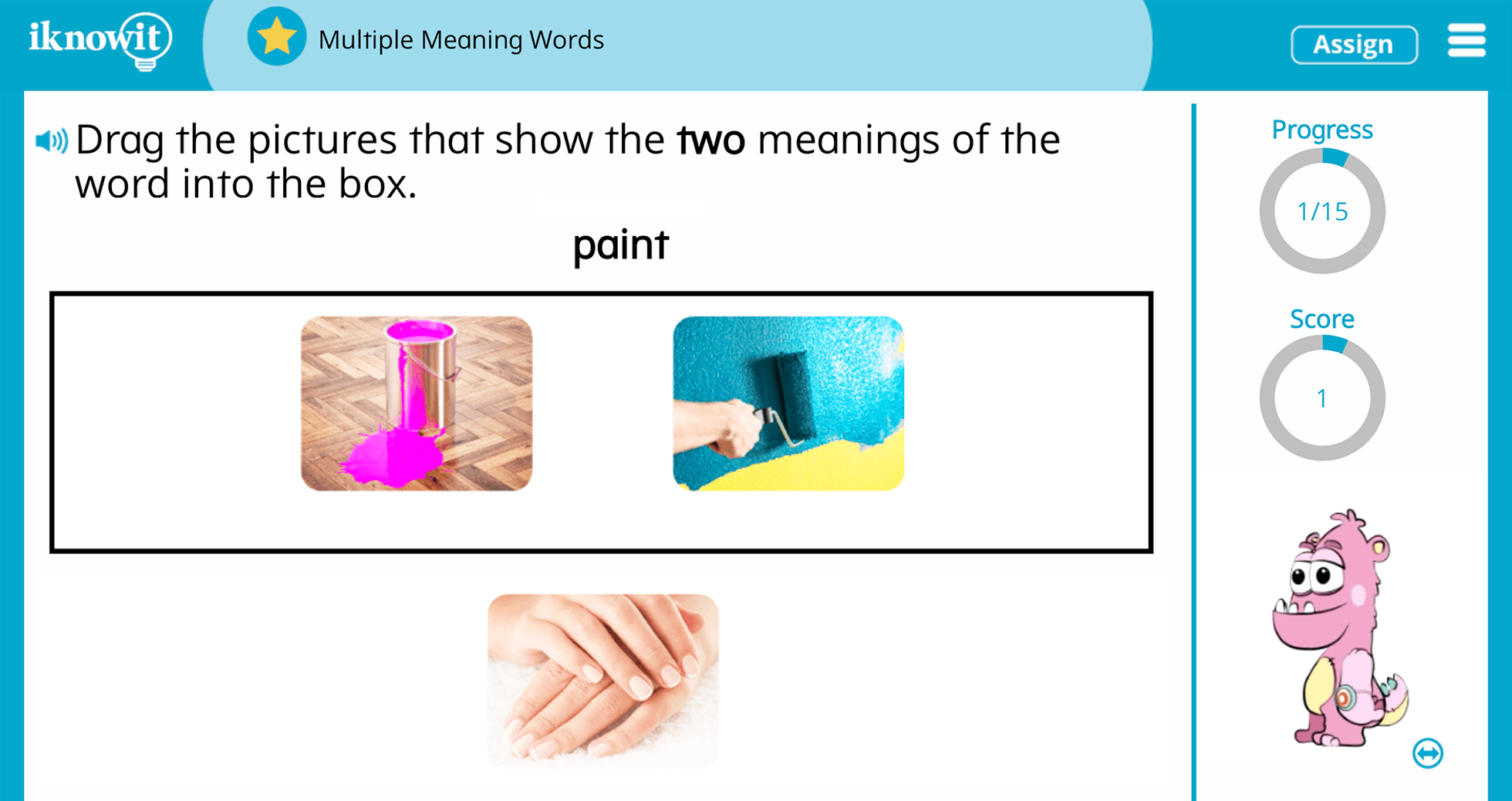 Kindergarten Multiple Meaning Words Homonyms Practice Interactive Lesson
