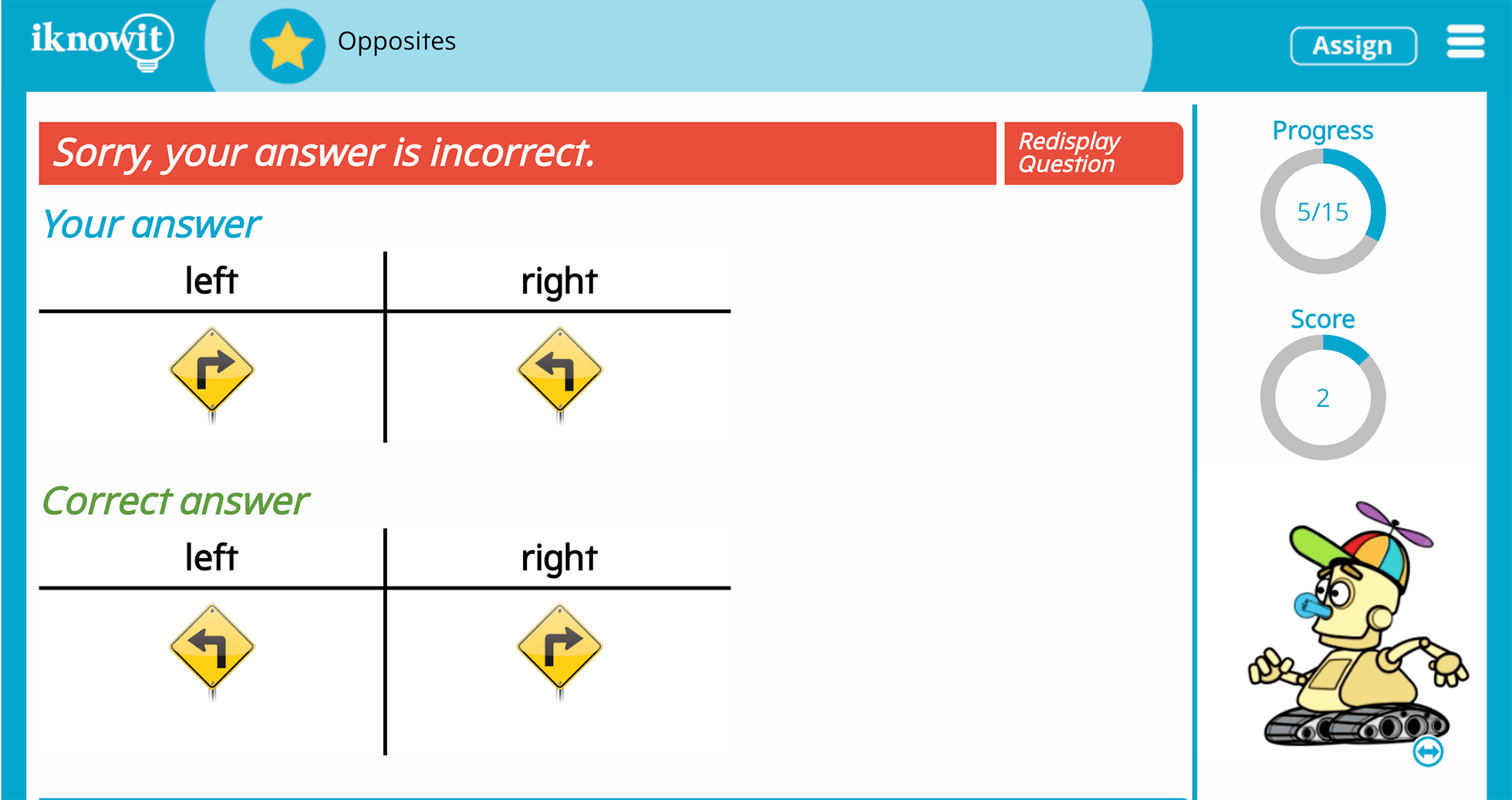 Kindergarten Teaching Opposites & Antonym Interactive Lesson